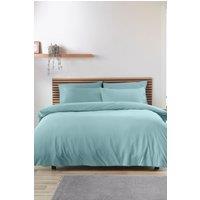 Catherine Lansfield So Soft Non Iron Duvet Cover Set in Duck Egg Blue | Size: Super King