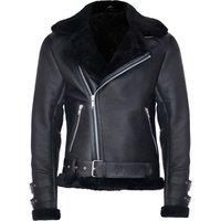 Sheepskin Leather Biker Jacket-Edmonton