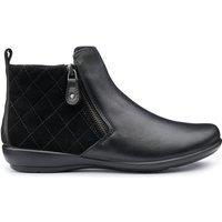 Hotter Women's 'Winchester' Quilted Boots in Black | Size: 6.5