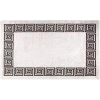 Berkfield Home Rug Washable 120x180 cm Light Beige Anti Slip | Size: 100 cm diameter