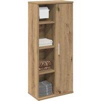 Berkfield Home Bathroom Cabinet with Roll Holder Artisan Oak 39x22x90 cm in Brown | Size: 39 x 22 x 90 cm