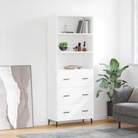 Berkfield Home Highboard White 69.5x34x180 cm Engineered Wood