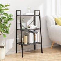 Berkfield Home 3-Tier Standing Shelf Black 56x35x108 cm | Size: 56 x 35 x 108 cm