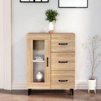 Berkfield Home Sideboard Sonoma Oak 69.5x34x90 cm Engineered Wood in Brown
