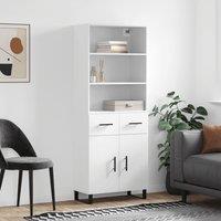 Berkfield Home Highboard White 69.5x34x180 cm Engineered Wood