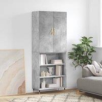 Berkfield Home Highboard Concrete Grey 69.5x34x180 cm Engineered Wood