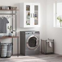 Berkfield Home Wall Mounted Cabinet White 69.5x34x90 cm Engineered Wood