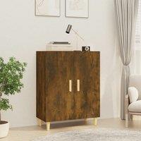 Berkfield Home Sideboard Smoked Oak 70x34x90 cm Engineered Wood in Brown | Size: 70 x 34 x 90 cm