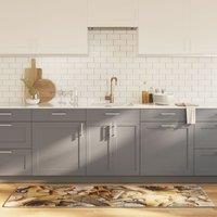 Berkfield Home Kitchen Rug Multicolour 60x180 cm Washable Anti Slip | Size: 100 cm diameter
