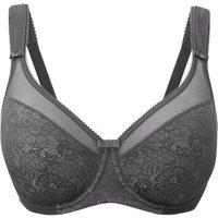 Berlei Women's Beauty Lace Underwired Smoothing Bra - White in Dark Grey | Size: 42B