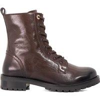 Dune London Women's 'Partens' Leather Ankle Boots in Brown | Size: 5