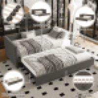 Matteo Upholstered bed, 3FT single bed bottom with bed 90x190cm, can be joined into a double bed, daybed sofa bed in Grey | Size: Single Fitted