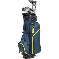 Gymax Men's Complete Golf Clubs Bag Set Golf Stand Bag 460CC #1 Driver in Dark Blue