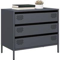 Berkfield Home Sideboard Anthracite 68x39x58.5 cm Cold-rolled Steel