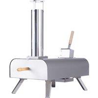 12-inch Stainless Steel Wood Pellet Pizza Oven - Portable 12" Stone-Baked Oven with Foldable Legs