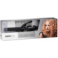 BABYLISS PRO Porcelain Triple Barrel Waver in Black