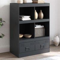 Berkfield Home Highboard Anthracite 67x39x95 cm Steel | Size: 67 x 39 x 95 cm