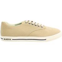 Seavees Men's Hermosa Surfwash Lace-Up Brown Canvas Plimsolls | Size: 10