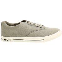 Seavees Men's Hermosa Plimsoll Standard Lace-Up Grey Synthetic Trainers | Size: 8