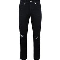 Criminal Damage Men's Real Black Cotton Jeans | Size: 28R