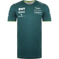 Aston Martin Men's Cognizant F1 Official Team Short Sleeve Round Neck T-Shirt in Green | Size: XS
