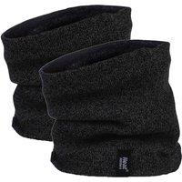 Heat Holders Men's 2 Pack Thermal Winter Neck Warmer in Black