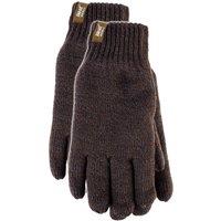 Heat Holders Men's 2 Pairs Thermal Gloves with Protective Ribbed Cuff in Pale Green | Size: S/M