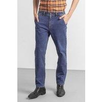 Enorsia Men's Elasticated Waisted Straight Fit Jeans in Blue | Size: 32