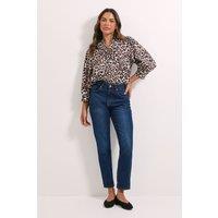 Dorothy Perkins Women's Leopard Printed Overhead Shirt | Size: 8