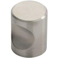 Loops Cylindrical Cupboard Door Knob 20mm Diameter Stainless Steel Cabinet Handle in Metallics