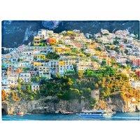 Warren Reed - Designer Positano Amalfi Coast Glass Chopping Board in Green