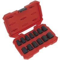 Loops 13 Piece PREMIUM Lock-On Impact Socket Set - 1/2" Sq Drive - Phosphate Finish