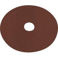 Loops 25 PACK 125mm Fibre Backed Sanding Discs - 120 Grit Aluminium Oxide Round Sheet