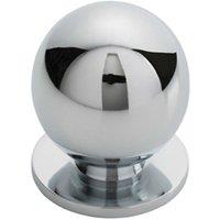 Loops Solid Ball Cupboard Door Knob 30mm Diameter Polished Chrome Cabinet Handle
