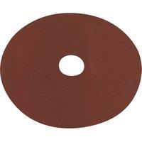 Loops 25 PACK 125mm Fibre Backed Sanding Discs - 80 Grit Aluminium Oxide Round Sheet