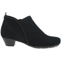 Gabor Women's 'Trudy' Low Heeled Ankle Boots in Black | Size: 9