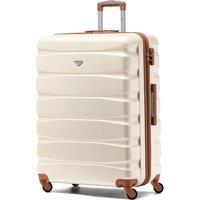 Flight Knight 29 Large Suitcase Check-in Hold Luggage Hard Shell 4 Wheels TSA Lock in Nude