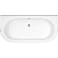 Balterley Double Ended Curved Back To Wall Bath Tub Leg Set Panel in White