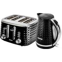 Geepas Kettle & Toaster sets Argyle Collection in Black