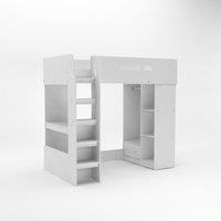 Kidsaw High Sleeper in White | Size: Single