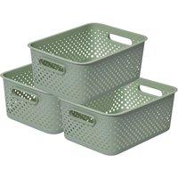 SmartStore Essence Large Sea Salt 'Storage Tray Basket' 11.4L x 3 in Pale Green