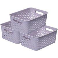 SmartStore Essence Large Sea Salt 'Storage Tray Basket' 11.4L x 3 in Purple