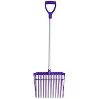 Red Gorilla D-Handle Short Stable Fork in Purple