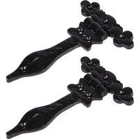 Hammer and Tongs Ornate T-Hinge - W155mm - Black - Pack of 2 | Size: 10000mm x 520mm