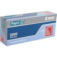 RAPID 53 Series Galvanised Staples in Silver
