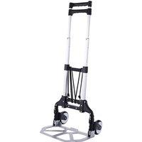 Xample 80KG Heavy Duty Lightweight Folding Hand Sack Trolley Truck Barrow Cart Wheel in Silver