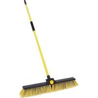 Bulldozer Heavy-duty Broom, Clipped With Handle