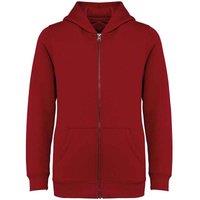 Native Spirit Full Zip Hoodie in Red | Size: 10-12 Years