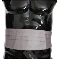 Dolce & Gabbana Men's Gray Silk Cummerbund Belts in Grey | Size: 44