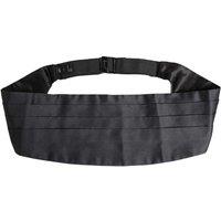 Dolce & Gabbana Men's 100% Silk Belt Waist Cummerbund with Adjustable Hook Clip Closure Men in Blue | Size: 50